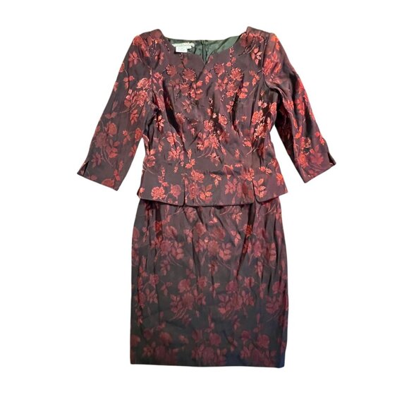 Maggie London Dresses & Skirts - NWT Vintage Maggie London Roses Midi Dress Conservative Holiday Event Formal 10
